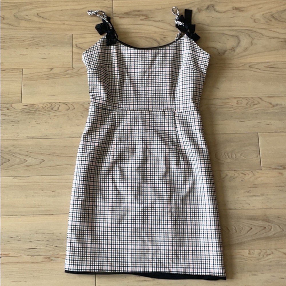 pacsun bodycon plaid dress with lace trim size xs